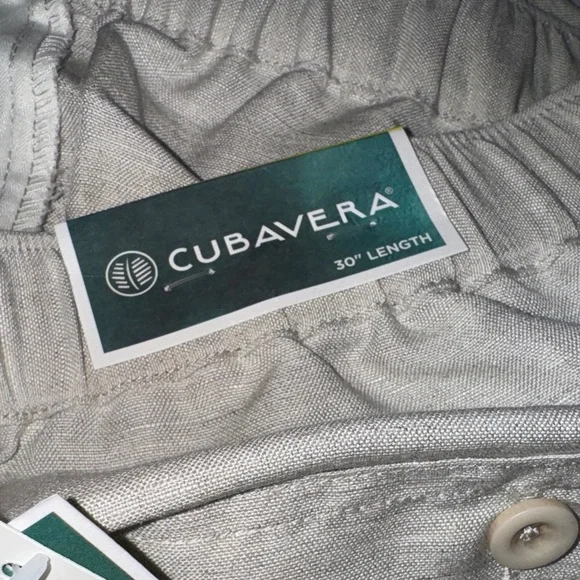 Linen-Blend Core Drawstring Pants COLOR — Silver Lining - Picture 5 of 7